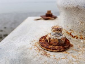 corrosion on a pipe